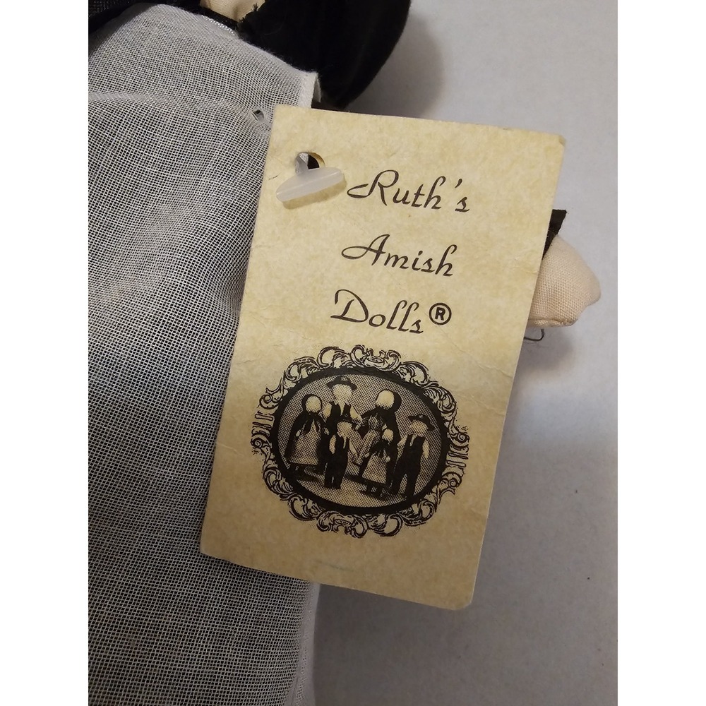 Authentic Amish Cloth Doll "Brenda" Signed‎ Handmade Ruth's Amish Dolls Ohio